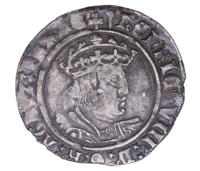 Henry VIII AD 1509-1547 Silver Groat  2nd coinage Laker bust D