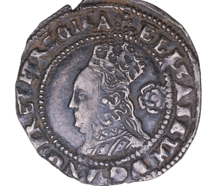Elizabeth I AD 1558-1603 Silver Threepence 3rd/4th issue AD 1575