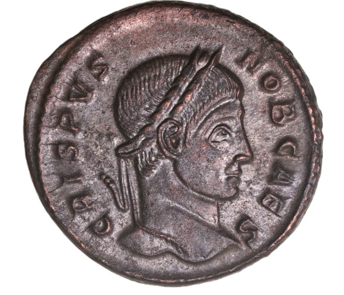 Crispus AD 316-326 Bronze Follis Arles