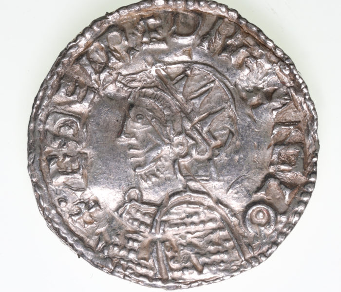 Aethelred II AD 978-1016 Silver Penny Helmet type Stamford