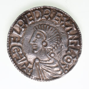 Aethelred II AD 978-1016 Silver Penny Long Cross type London