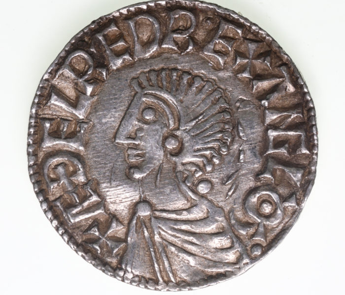Aethelred II AD 978-1016 Silver Penny Long Cross type London