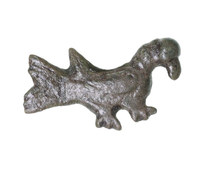 Viking Copper Alloy Zoomorphic Cockrel Brooch 9th-10th Century AD