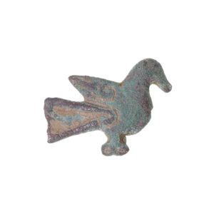 Viking Copper Alloy Zoomorphic Cockrel Mount 9th-10th Century AD