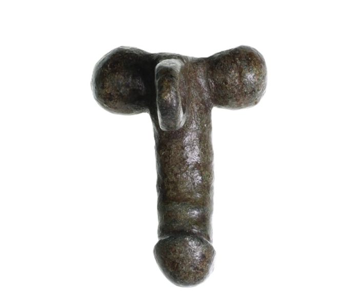 Roman Copper Alloy Phallic Pendant 1st-2nd Century AD