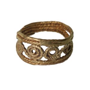 Roman Gold Twisted Wire Finger Ring 2nd-3rd Century AD