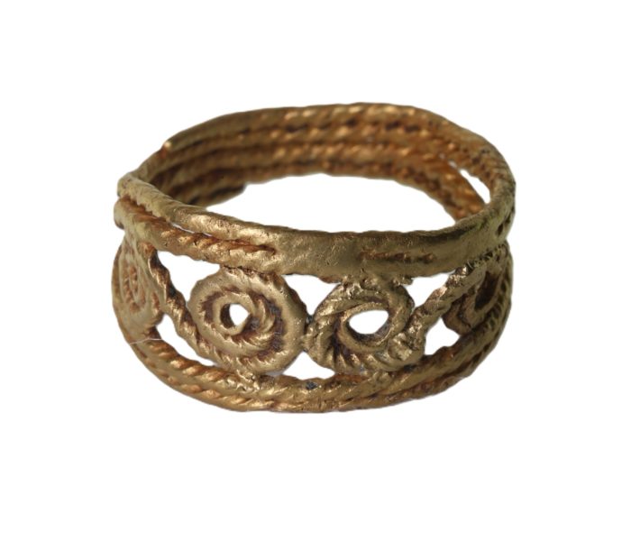 Roman Gold Twisted Wire Finger Ring 2nd-3rd Century AD