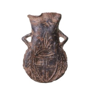 Medieval Lead Pilgrims Ampulla Flask 14th-15th Century AD