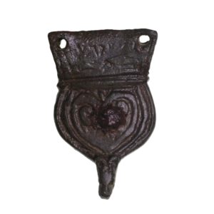 Early Medieval Copper Alloy Zoomorphic Book Clasp 12th Century AD