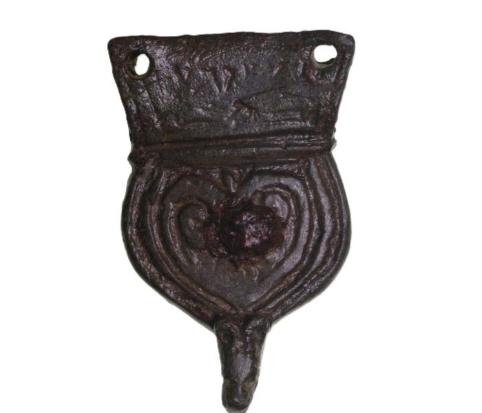 Early Medieval Copper Alloy Zoomorphic Book Clasp 12th Century AD