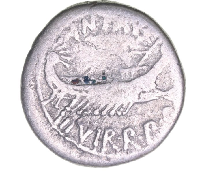 Mark Anthony 31 BC Silver Denarius  The Little Busby Hoard
