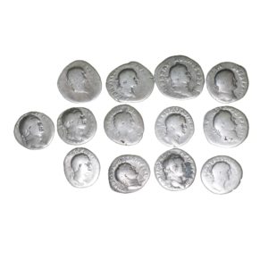 Vespasian AD 69-79 13 x Silver Denari  The Little Busby Hoard