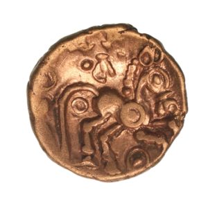 Catuvellauni Addedomaros 45-25 BC Gold Quarter Stater