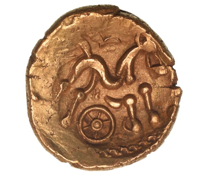 Regini & Atrebates 1st Century BC Gold Stater Selsey Uniface