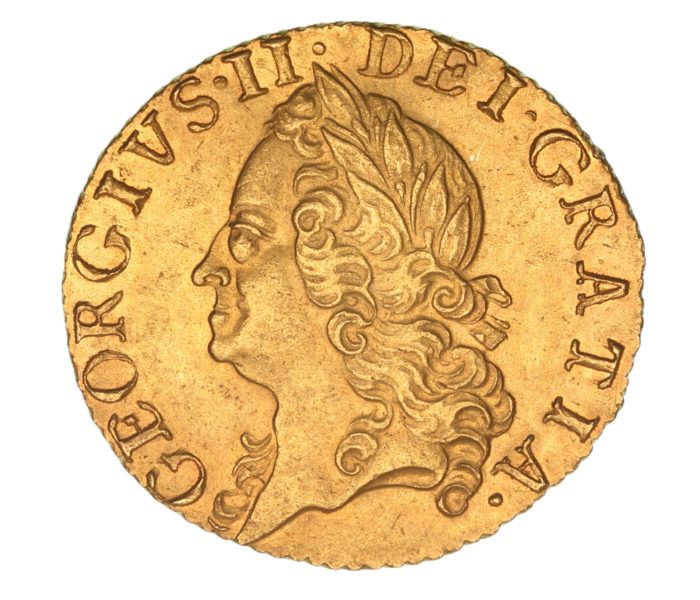 George II AD 1727-1760 Gold Half Guinea AD 1759 *High Grade*