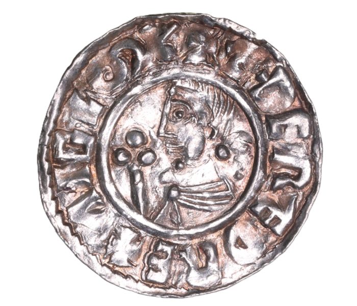 Aethelred II AD 978-1016 Silver Penny Crux Type Lincoln