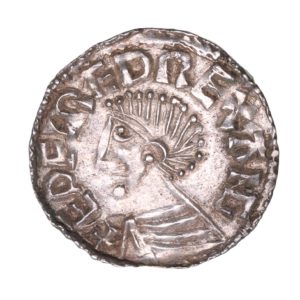 Aethelred II AD 978-1016 Silver Penny Long Cross type London