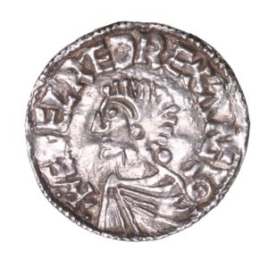 Aethelred II AD 978-1016 Silver Penny Long Cross type Lewes