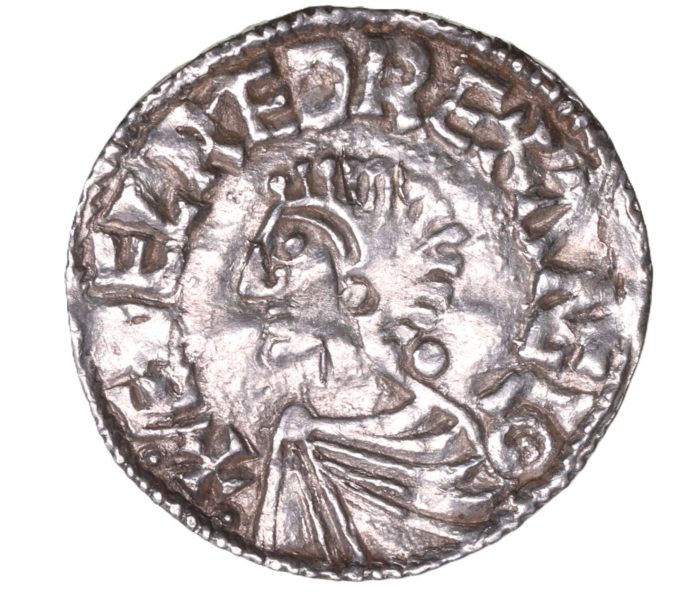 Aethelred II AD 978-1016 Silver Penny Long Cross type Lewes