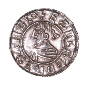 Aethelred II AD 978-1016 Silver Penny Last Small Cross Lincoln
