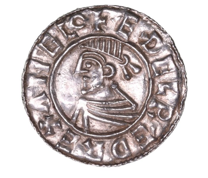 Aethelred II AD 978-1016 Silver Penny Last Small Cross Lincoln