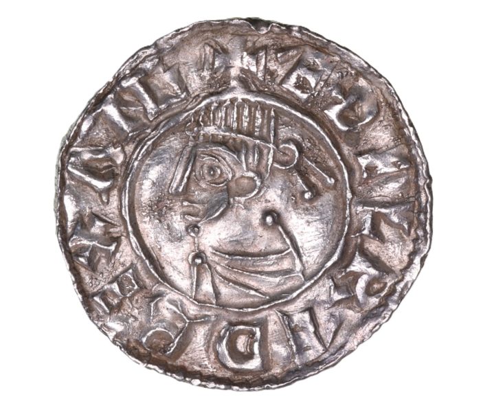 Aethelred II AD 978-1016 Silver Penny Last Small Cross Lincoln