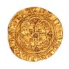 Edward III AD 1327-1377 Gold Quarter Noble Treaty Period London - Image 2