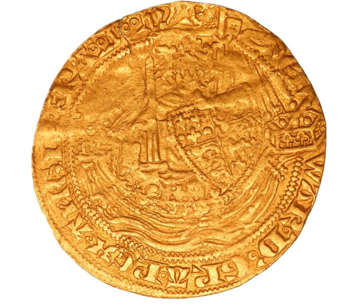 Edward III AD 1327-1377 Gold Half Noble Pre Treaty Period London