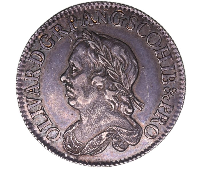 Oliver Cromwell AD 1653-1658 Silver Shilling