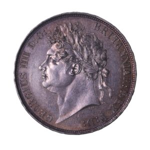 George IV AD 1820-1830 Silver Crown AD 1821
