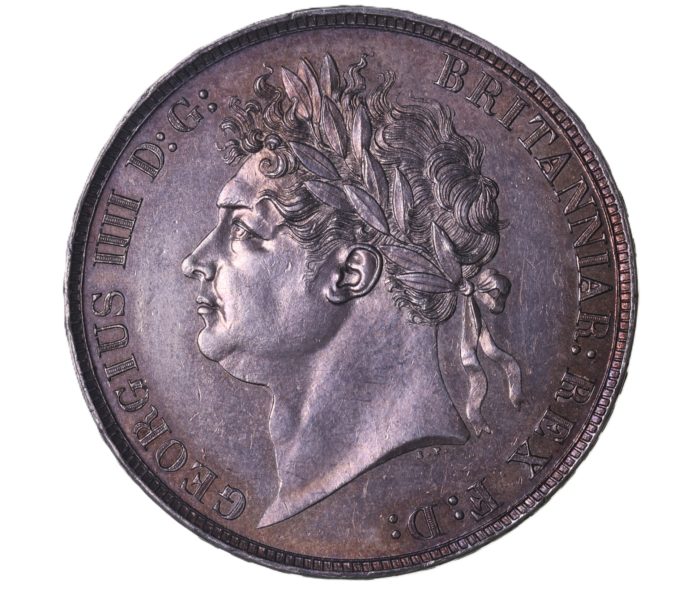 George IV AD 1820-1830 Silver Crown AD 1821