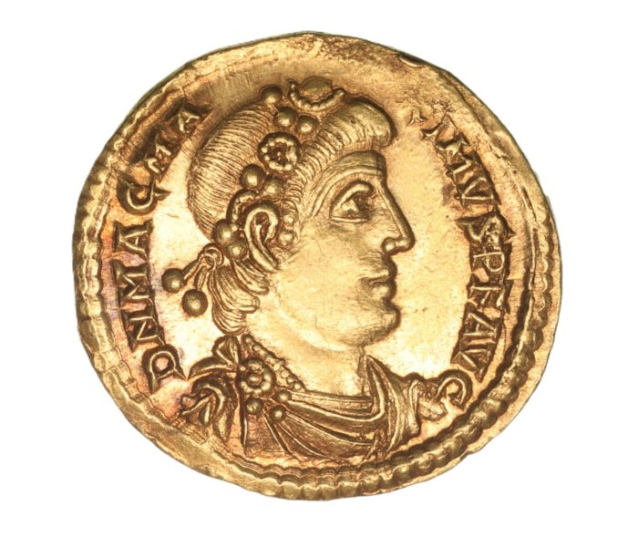 Magnus Maximus AD 383-388 Gold Solidus Trier *High Grade*