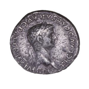 Claudius AD 41-54 Silver Denarius Lyon The Twelve Caesars