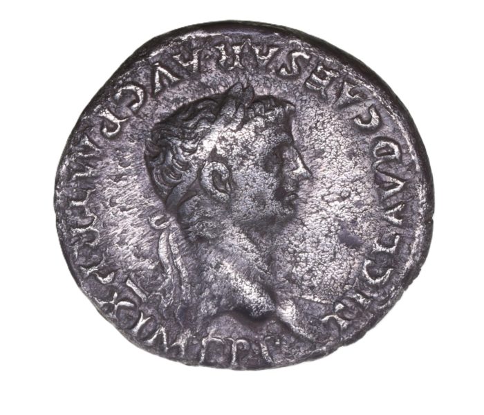 Claudius AD 41-54 Silver Denarius Lyon The Twelve Caesars