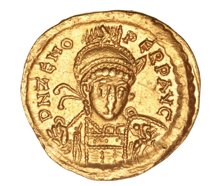 Zeno AD 474-491 Gold Solidus Constantinople