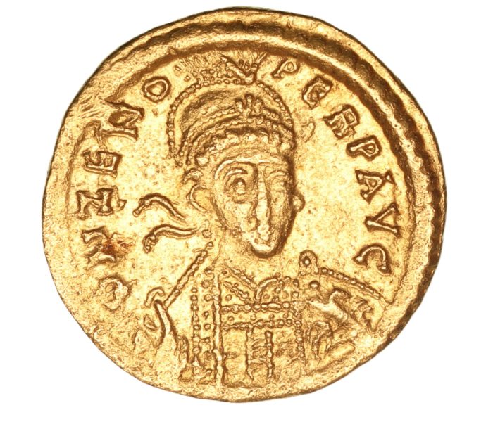 Zeno AD 474-491 Gold Solidus Constantinople