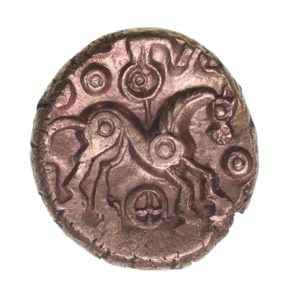 Catuvellauni 1st Century BC Gold Stater Whaddon Chase Pole Wheel type *Extremely Rare*