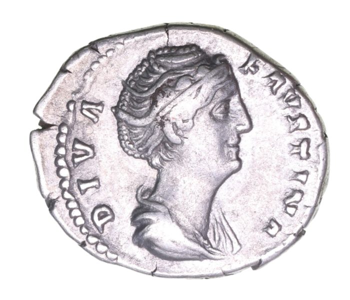 Diva Faustina Senior wife of Antoninus Pius AD 138-161 Silver Denarius  The Little Busby Hoard