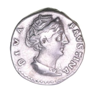 Diva Faustina Senior wife of Antoninus Pius AD 138-161 Silver Denarius  The Little Busby Hoard