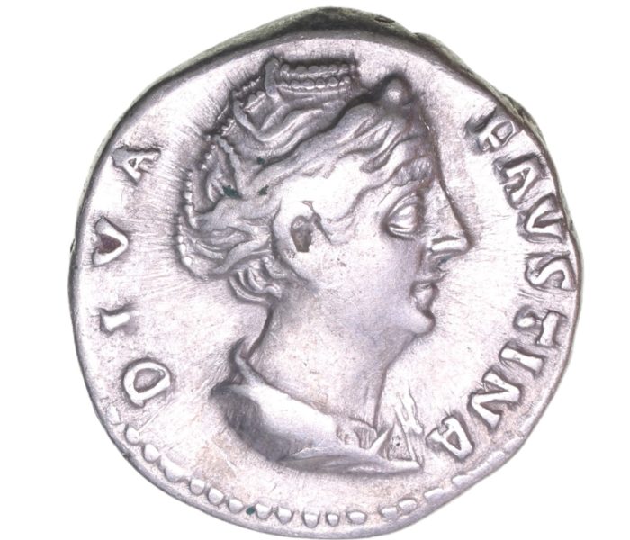 Diva Faustina Senior wife of Antoninus Pius AD 138-161 Silver Denarius  The Little Busby Hoard