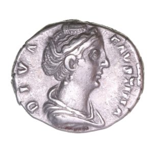 Diva Faustina Senior wife of Antoninus Pius AD 138-161 Silver Denarius  The Little Busby Hoard