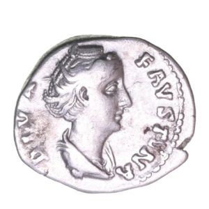 Diva Faustina Senior wife of Antoninus Pius AD 138-161 Silver Denarius  The Little Busby Hoard