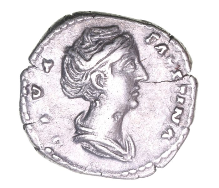 Diva Faustina Senior wife of Antoninus Pius AD 138-161 Silver Denarius  The Little Busby Hoard