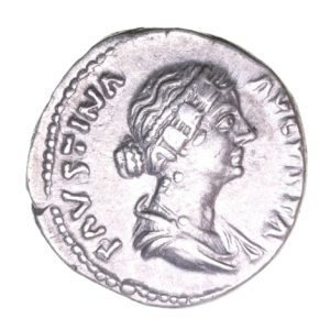 Faustina Junior wife of Marcus Aurelius AD 161-180 Silver Denarius  The Little Busby Hoard
