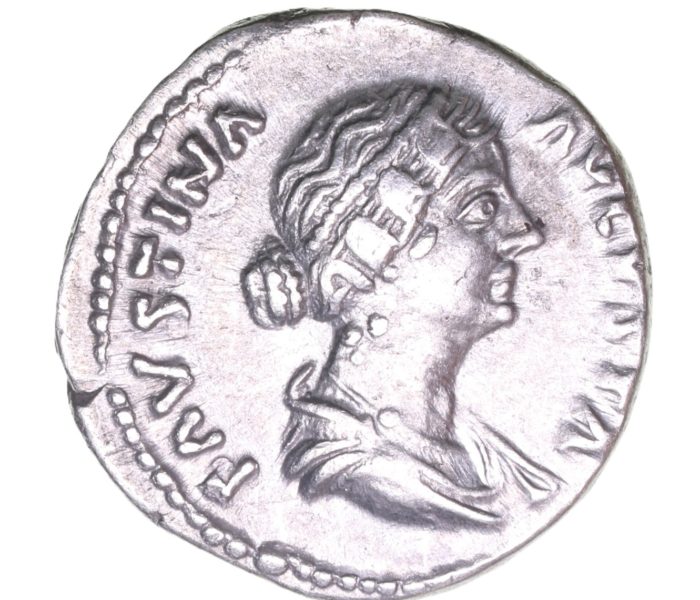 Faustina Junior wife of Marcus Aurelius AD 161-180 Silver Denarius  The Little Busby Hoard