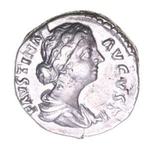 Faustina Junior wife of Marcus Aurelius AD 161-180 Silver Denarius  The Little Busby Hoard