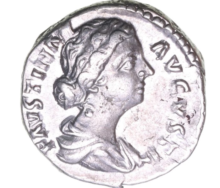 Faustina Junior wife of Marcus Aurelius AD 161-180 Silver Denarius  The Little Busby Hoard