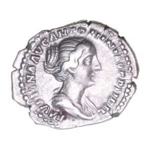 Faustina Junior wife of Marcus Aurelius AD 161-180 Silver Denarius  The Little Busby Hoard