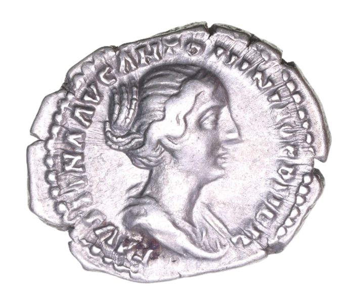 Faustina Junior wife of Marcus Aurelius AD 161-180 Silver Denarius  The Little Busby Hoard