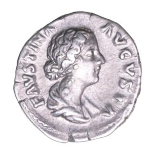 Faustina Junior wife of Marcus Aurelius AD 161-180 Silver Denarius  The Little Busby Hoard